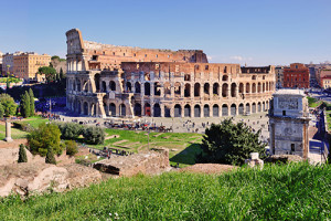 View of the Colosseum, Rome